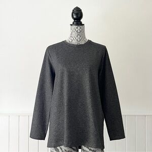 Zara Keyhole Back Drawstring Tie Long Sleeve Pullover Size S